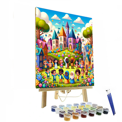 Sweet Fairy Tale Village Paint By Numbers Kits