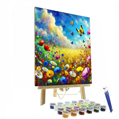 Sunny Meadow Of Joy Numbered Painting Kits