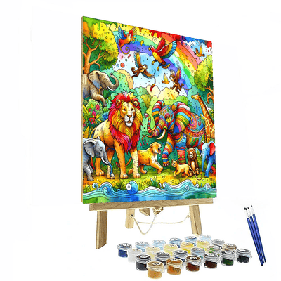 Friendly Zoo Adventure Paint By Numbers Kits