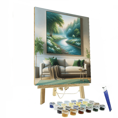 Gentle Riverbank Retreat Paint By Color