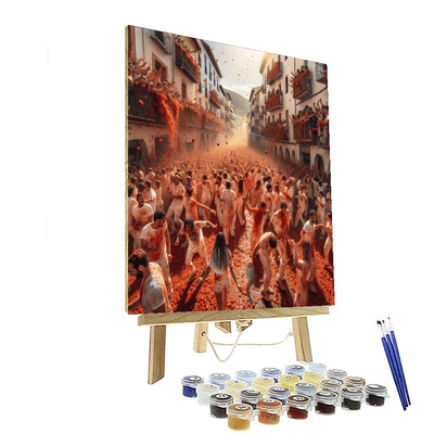 La Tomatina - Spain Paint By Numbers Art