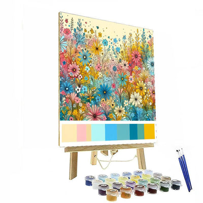 Vibrant Meadow Dancers Paint By Color