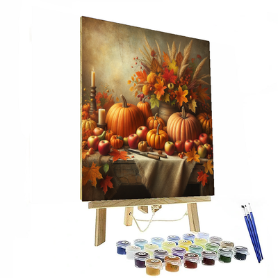 Autumn Harvest Festivities Numbered Painting Kits