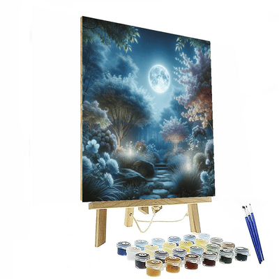 Enchanting Moonlit Garden Paint By Color