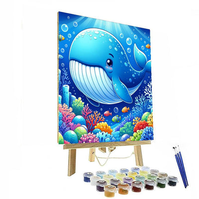 Wacky Whale Adventure Painting Number Kit