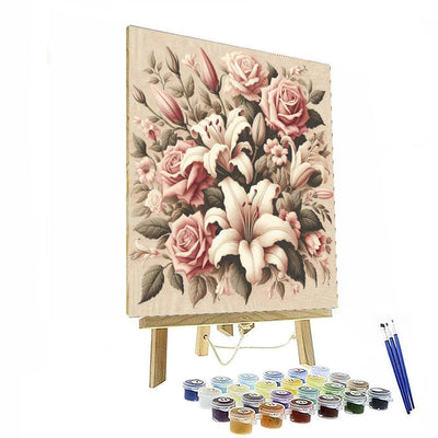 Vintage Floral Tapestry Paint By Number