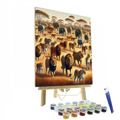 Wildlife Safari Encounter DIY Paint By Numbers