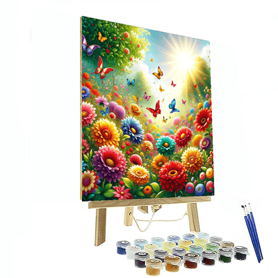 Radiant Garden Bliss Painting By Numbers Kit