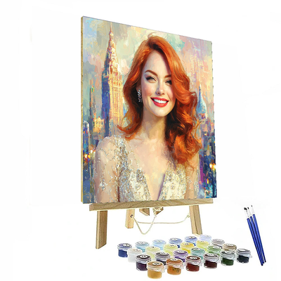 Emma Stone: The Radiant Muse Of La La Land Paint By Color