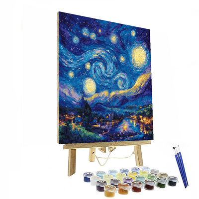 Vincent Van Gogh Inspired Celestial Explorations  Painting By Numbers Kit