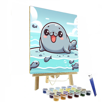 Sailing Seal Painting By Numbers Kit