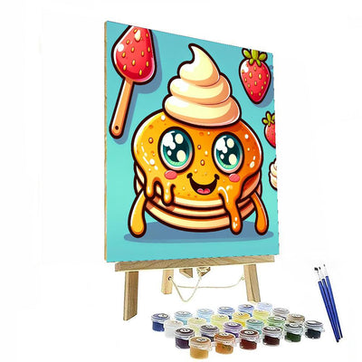 Silly Pancake Monster Painting By Numbers Kit