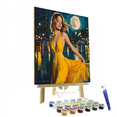 Emma Stone: Gleaming Stardust In The Moonlit City Of Stars Paint By Numbers Kits