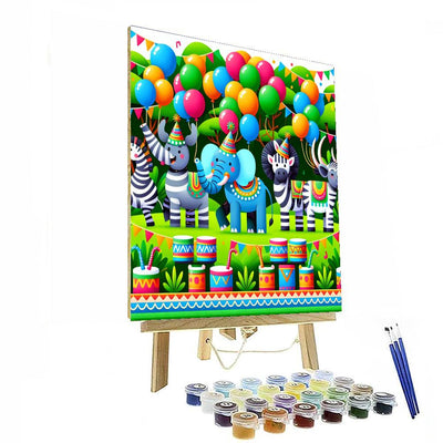 Wild Safari Party Painting By Numbers Kit