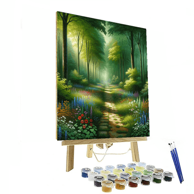 Enchanting Woodland Trail Paint By Color