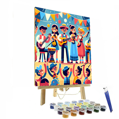 Vibrant Music Festival Paint By Numbers Kits