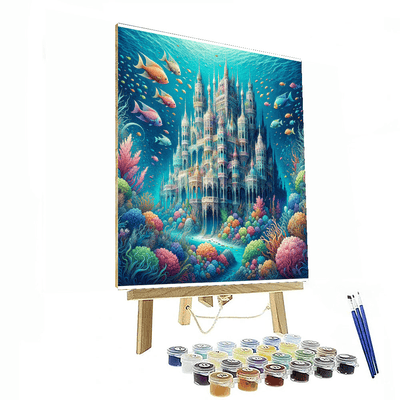 Enchanting Underwater Castle Paint By Numbers Kits