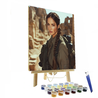 Angelina Jolie: Timeless Mystique And Adventure Painting By Numbers Kit