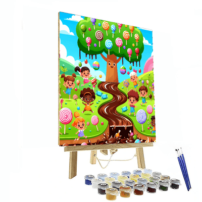 Fun Adventure In Candy Land Painting By Numbers Kit