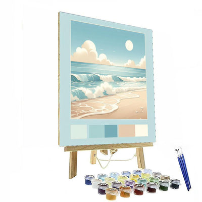 Gentle Waves And Sandy Shores Painting By Numbers Kit