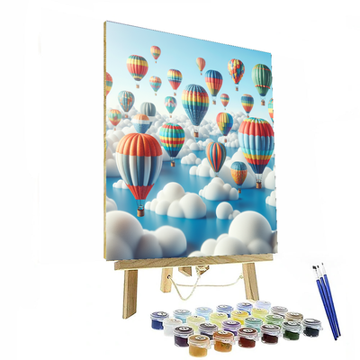 Adventure Awaits Hot Air Balloons Paint By Numbers