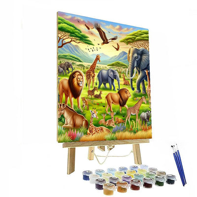 Wilderness Safari Expedition Number Painting