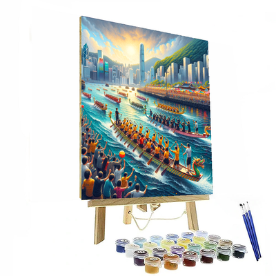 Dragon Boat Festival - Hong Kong, China Painting By Numbers Kit