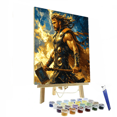 Chris Hemsworth: The Thunder God’s Legacy Numbered Painting Kits