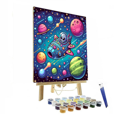 Galactic Frontier Mission Painting Number Kit