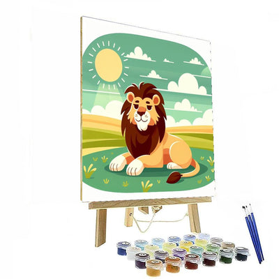 Safari Lion King Number Painting