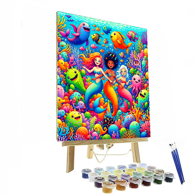 Mythical Oceanic Creatures Paint By Numbers Art