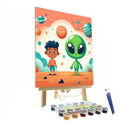 Silly Alien Encounter Paint By Color