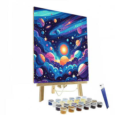 Galactic Adventure Journey Number Painting