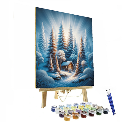 Calm Winter Wonderland Paint By Numbers Art