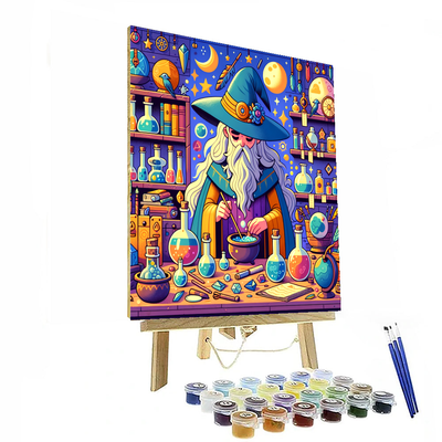 Whimsical Wizard's Workshop DIY Paint By Numbers