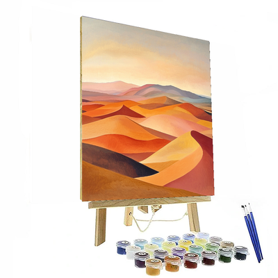 Georgia O'Keeffe Inspired Dreamy Desert Scape  Painting By Numbers Kit