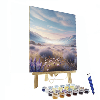 Lavender And Honey Meadow DIY Paint By Numbers