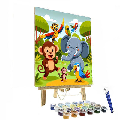 Imaginative Jungle Friends DIY Paint By Numbers