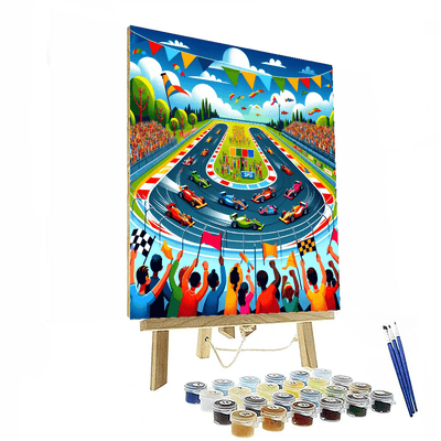 Exciting Race Day Painting By Numbers Kit