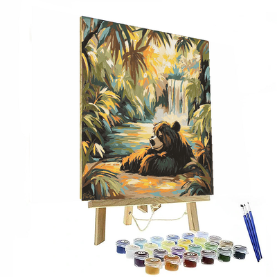 The Jungle Book Wilderness Wonder With Baloo - Disney Inspired Paint By Number