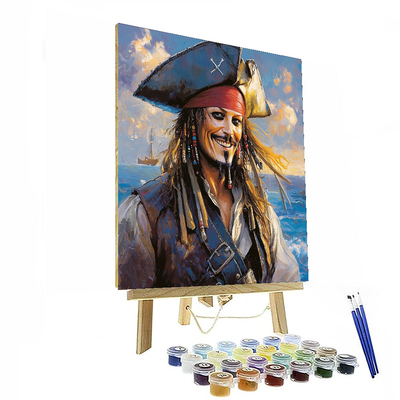 Johnny Depp: The Enigmatic Pirate's Voyage Numbered Painting Kits