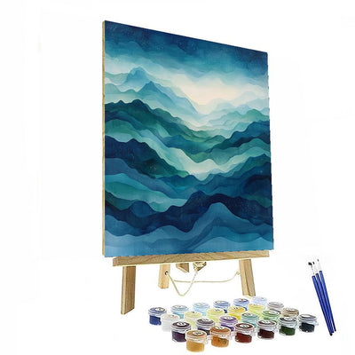 Zhao Mengfu Inspired Celestial Flow  Painting By Numbers Kit