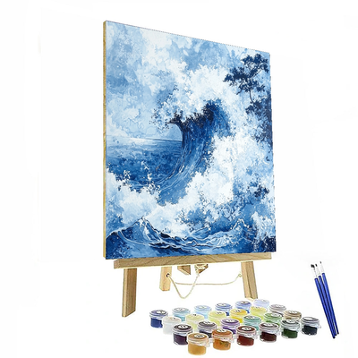 Hokusai Inspired Timeless Ocean Waves  Paint By Number