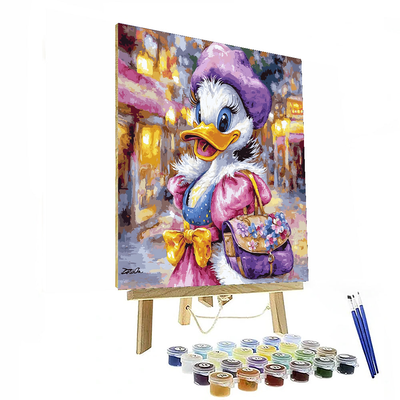 Daisy Duck's Fashion Parade - Disney Inspired Paint By Numbers