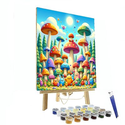 Magic Mushroom Kingdom Paint By Numbers Art