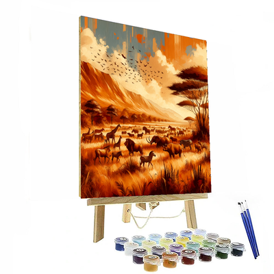 Safari Serenade Painting Number Kit