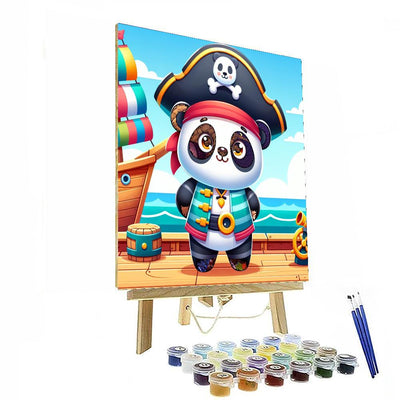 Pirate Panda's Treasure Quest Number Painting