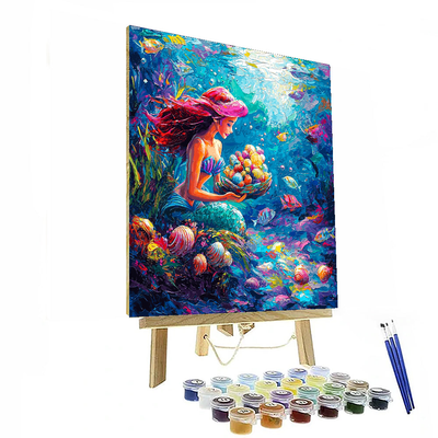 Ariel's Magical Seashell Collection - Disney Inspired Paint By Numbers Art