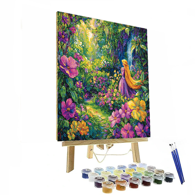 Rapunzel's Colorful Garden - Disney Inspired Numbered Painting Kits