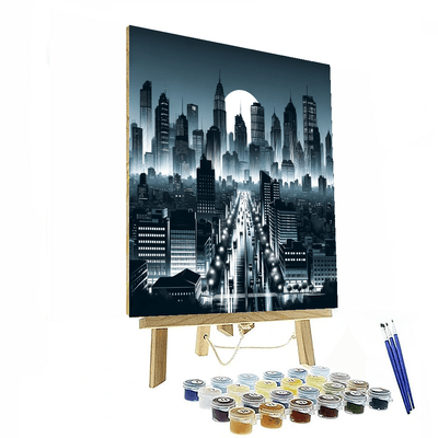 Monochrome Urban Reflection Painting By Numbers Kit